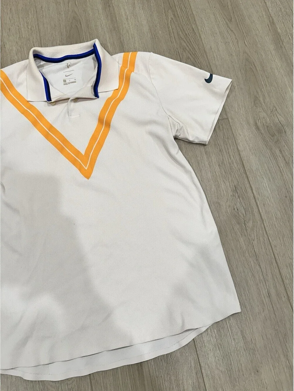 Roger Federer RF Advantage Nike Court Guava Ice Orange Polo Shirt Men's Medium